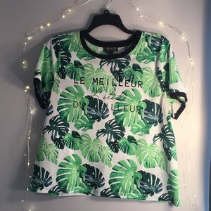 [ON HOLD] Leafy Print T Shirt